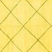 Square Oriental Yellow Modern Rug, abs1815yw