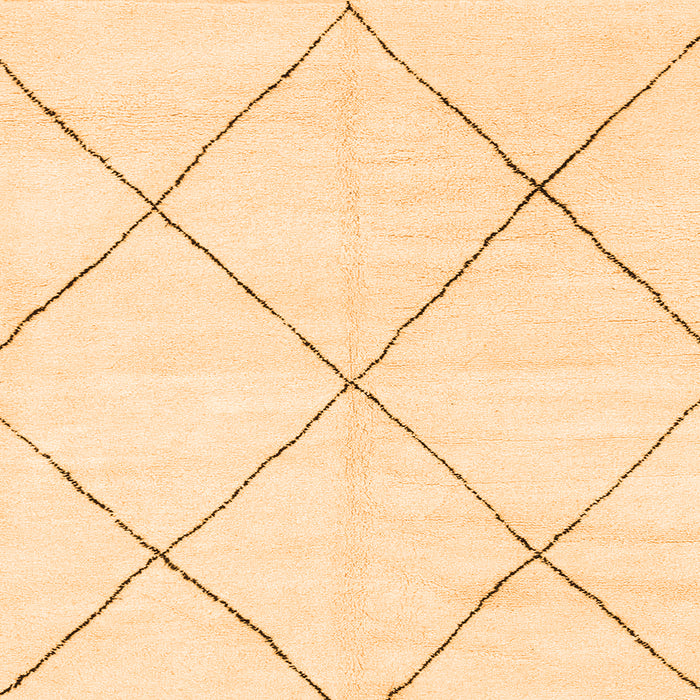 Square Machine Washable Oriental Orange Modern Area Rugs, wshabs1815org