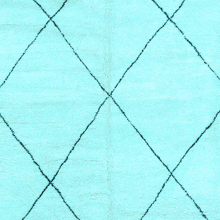 Machine Washable Oriental Light Blue Modern Rug, wshabs1815lblu