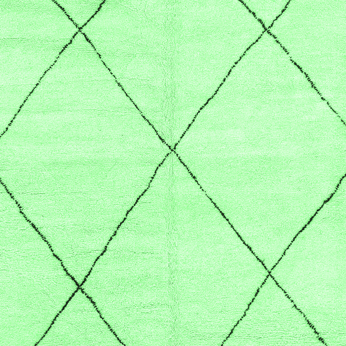 Machine Washable Oriental Emerald Green Modern Area Rugs, wshabs1815emgrn