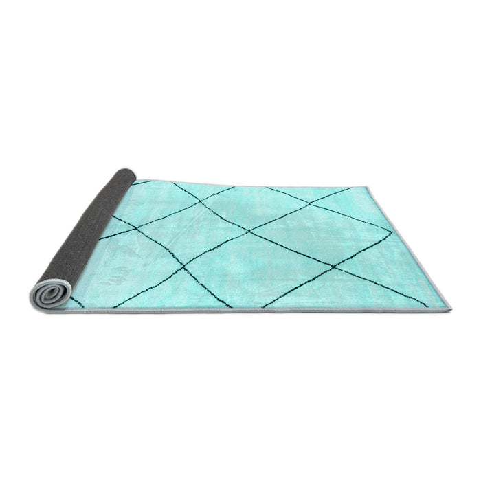 Sideview of Oriental Light Blue Modern Rug, abs1816lblu