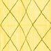 Square Oriental Yellow Modern Rug, abs1816yw