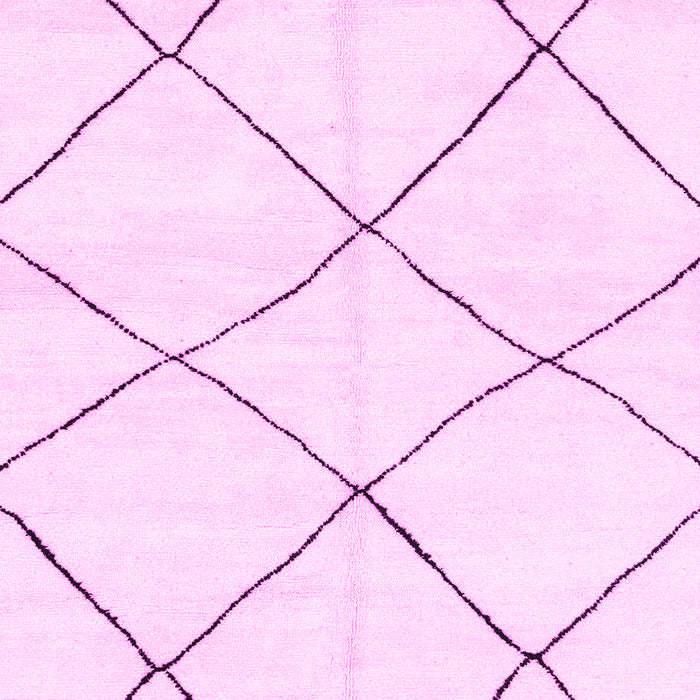 Machine Washable Oriental Pink Modern Rug, wshabs1816pnk