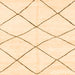 Square Oriental Orange Modern Rug, abs1816org