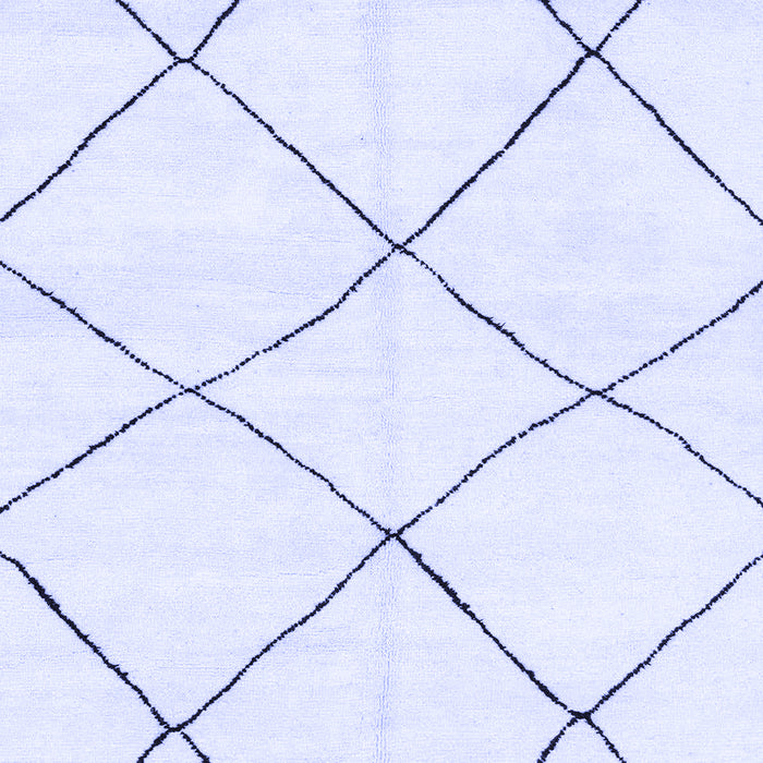 Oriental Blue Modern Rug, abs1816blu