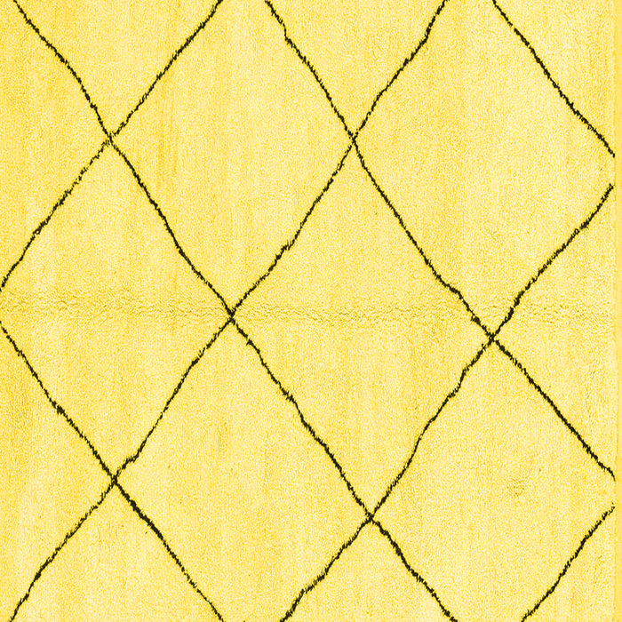 Square Oriental Yellow Modern Rug, abs1817yw