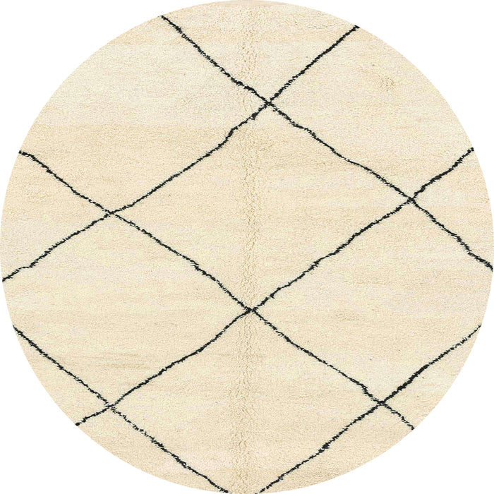 Round Machine Washable Abstract Brown Rug, wshabs1817