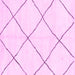 Square Machine Washable Oriental Pink Modern Rug, wshabs1817pnk