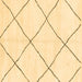 Square Machine Washable Oriental Brown Modern Rug, wshabs1817brn