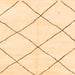 Square Machine Washable Oriental Orange Modern Area Rugs, wshabs1817org