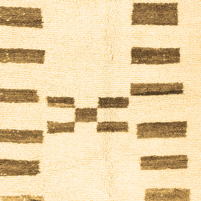 Machine Washable Oriental Brown Modern Rug, wshabs1818brn