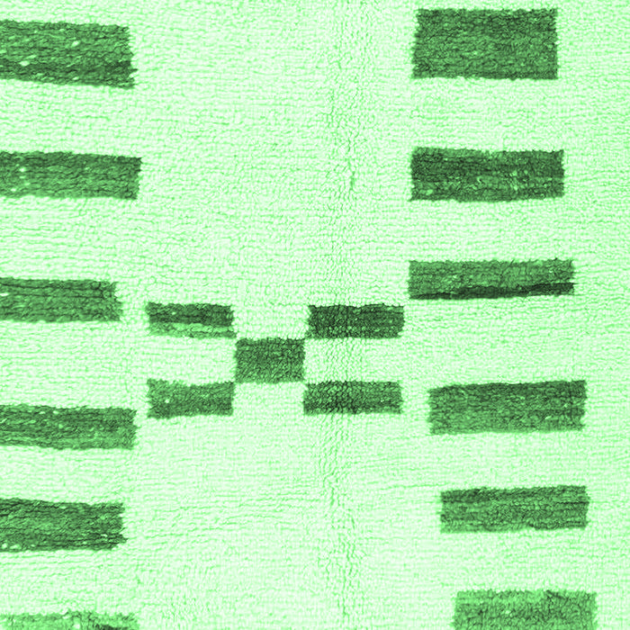 Oriental Emerald Green Modern Rug, abs1818emgrn