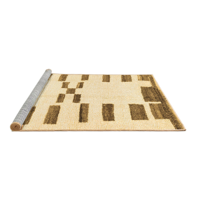Sideview of Machine Washable Oriental Brown Modern Rug, wshabs1818brn