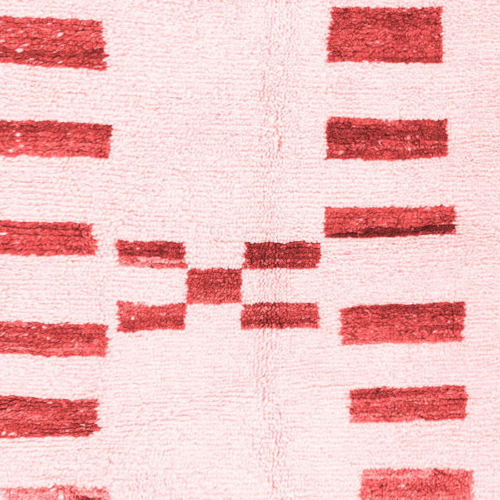 Machine Washable Oriental Red Modern Rug, wshabs1818red