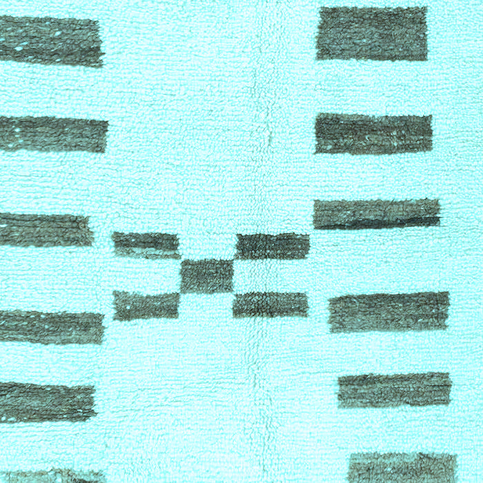 Oriental Light Blue Modern Rug, abs1818lblu