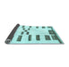 Sideview of Oriental Light Blue Modern Rug, abs1818lblu