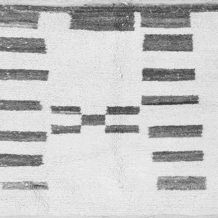 Square Machine Washable Oriental Gray Modern Rug, wshabs1818gry