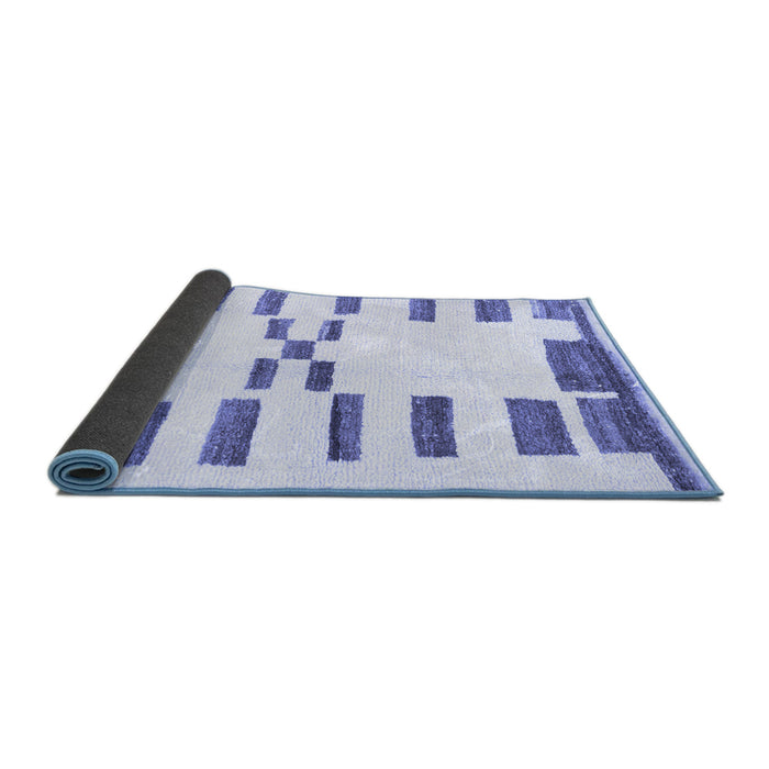 Sideview of Oriental Blue Modern Rug, abs1818blu