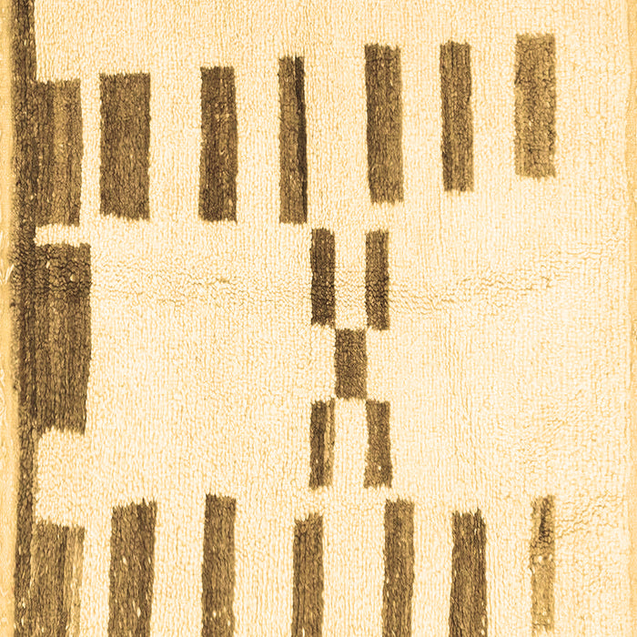 Square Machine Washable Oriental Brown Modern Rug, wshabs1818brn