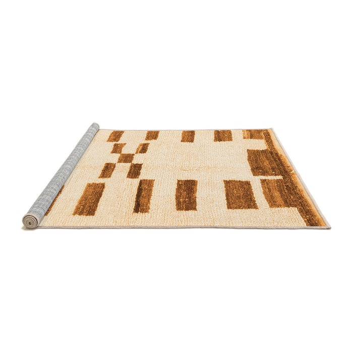 Sideview of Machine Washable Oriental Orange Modern Area Rugs, wshabs1818org