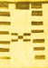 Machine Washable Oriental Yellow Modern Rug, wshabs1818yw