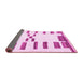 Sideview of Oriental Pink Modern Rug, abs1818pnk