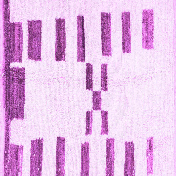 Square Machine Washable Oriental Purple Modern Area Rugs, wshabs1818pur