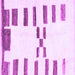 Square Machine Washable Oriental Purple Modern Area Rugs, wshabs1818pur