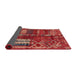 Sideview of Abstract Red Oriental Rug, abs1819