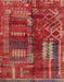 Abstract Red Oriental Rug, abs1819