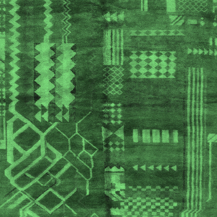 Oriental Emerald Green Modern Rug, abs1819emgrn