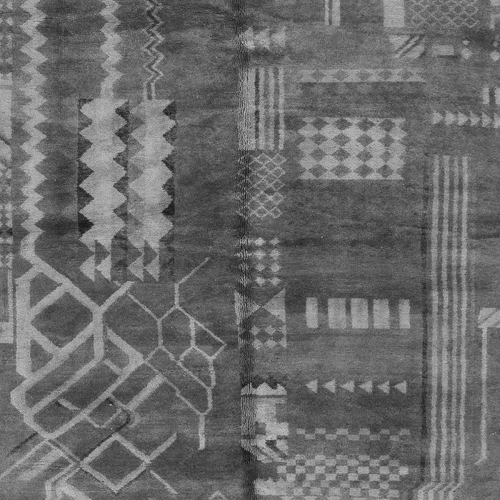 Machine Washable Oriental Gray Modern Rug, wshabs1819gry
