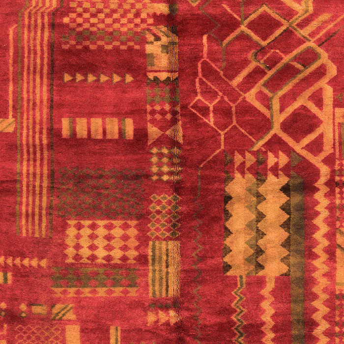 Machine Washable Oriental Orange Modern Area Rugs, wshabs1819org