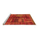 Sideview of Machine Washable Oriental Orange Modern Area Rugs, wshabs1819org