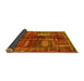 Sideview of Oriental Yellow Modern Rug, abs1819yw