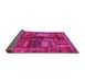 Sideview of Oriental Pink Modern Rug, abs1819pnk