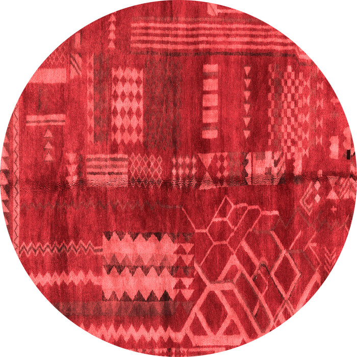 Machine Washable Oriental Red Modern Rug, wshabs1819red