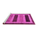 Sideview of Machine Washable Abstract Pink Modern Rug, wshabs181pnk