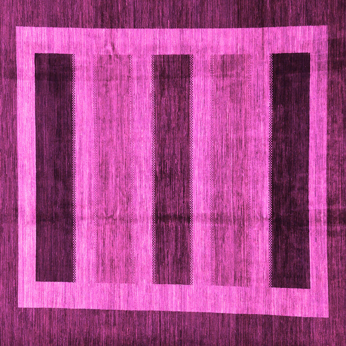 Square Machine Washable Abstract Pink Modern Rug, wshabs181pnk