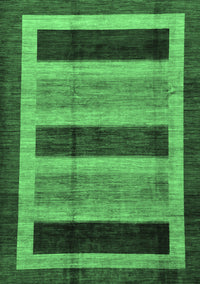 Abstract Emerald Green Modern Rug, abs181emgrn