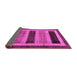 Sideview of Abstract Pink Modern Rug, abs181pnk