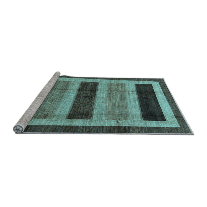 Sideview of Machine Washable Abstract Light Blue Modern Rug, wshabs181lblu