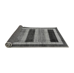 Sideview of Abstract Gray Modern Rug, abs181gry