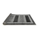 Sideview of Abstract Gray Modern Rug, abs181gry