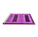 Sideview of Machine Washable Abstract Purple Modern Area Rugs, wshabs181pur