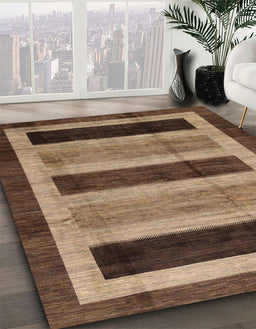 Machine Washable Abstract Red Brown Rug in a Family Room, wshabs181