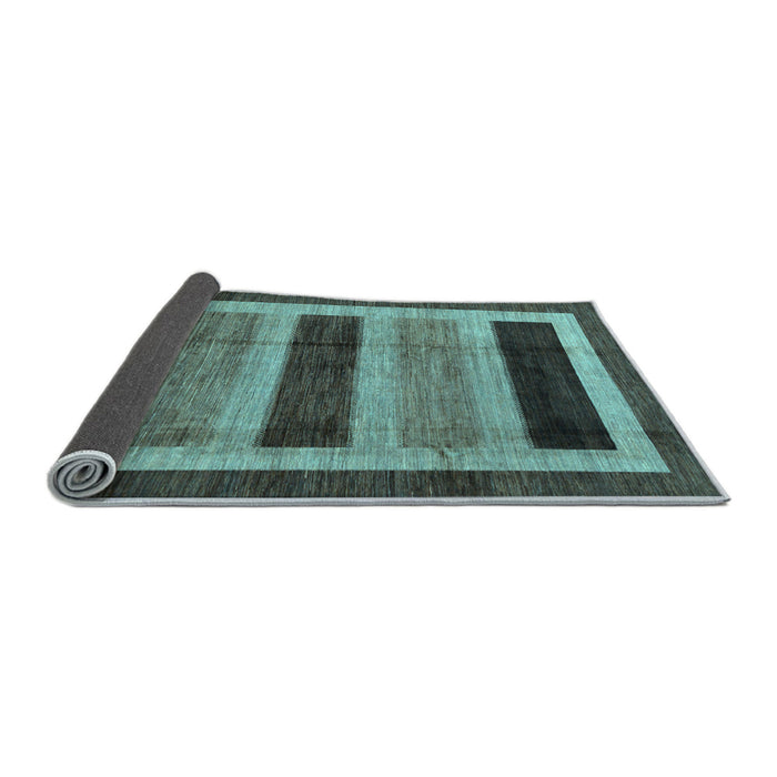 Sideview of Abstract Light Blue Modern Rug, abs181lblu