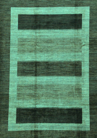 Abstract Turquoise Modern Rug, abs181turq