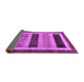 Sideview of Abstract Purple Modern Rug, abs181pur