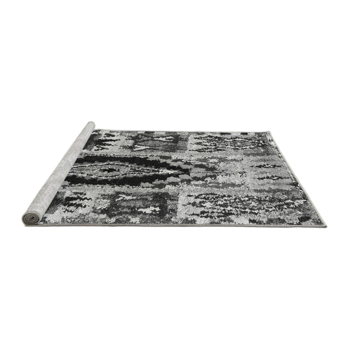 Sideview of Machine Washable Oriental Gray Modern Rug, wshabs1820gry